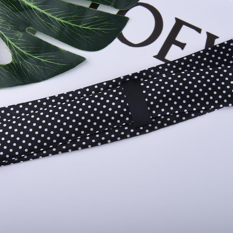 Sdopbinbin Leopard Print and Black Polka Dot Tie for Women and Men - Halloween Cosplay Business Neck Tie - Image 2